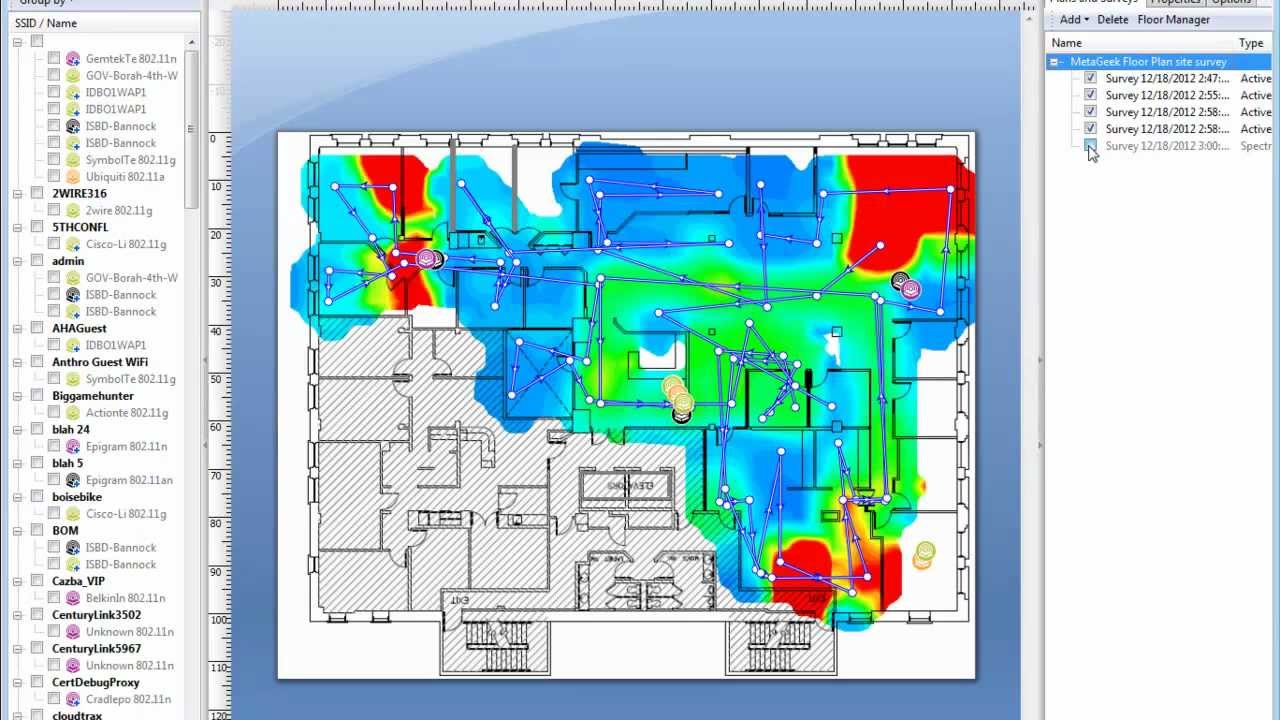 Wi-Fi Access Point site survey